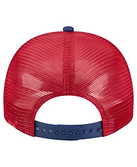 New Era Men's Cream, Red Philadelphia Phillies Banner A-Frame 9FIFTY Trucker Snapback Hat