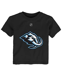 Outerstuff Baby Boys and Girls Black Utah Mammoth Primary Logo T-Shirt