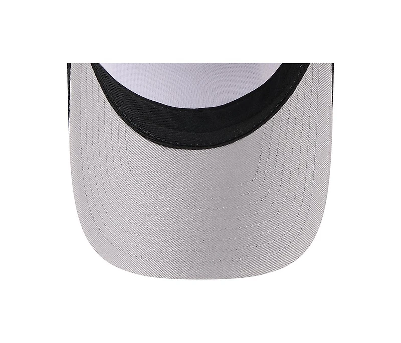New Era Men's Stone, Black Chicago White Sox Text A-Frame Trucker 9FORTY Hat