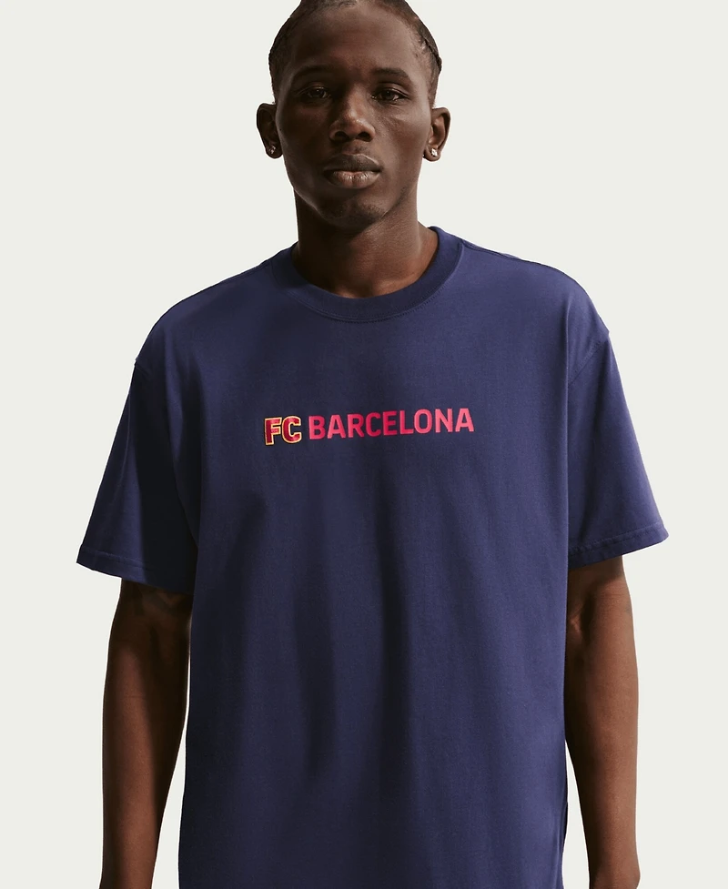 Nike Men's Blue Barcelona Premium Name T-Shirt