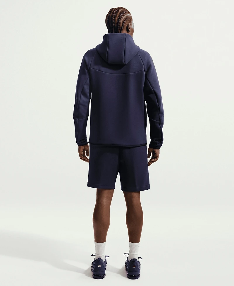 Nike Men's Navy Barcelona Tech Fleece Windrunner Raglan Full-Zip Hoodie