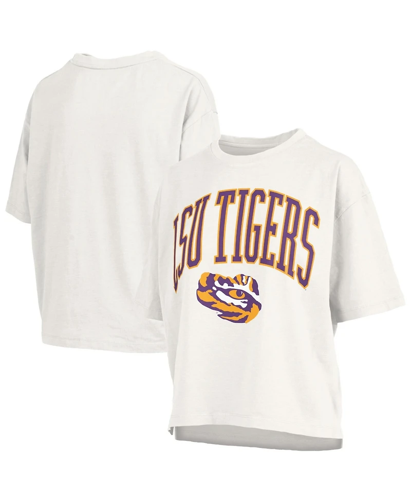 Pressbox Women's White Lsu Tigers Nelson T-Shirt
