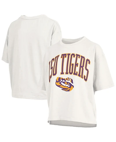 Pressbox Women's White Lsu Tigers Nelson T-Shirt