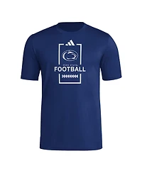 Adidas Men's Navy Penn State Nittany Lions Football Polyester T-Shirt