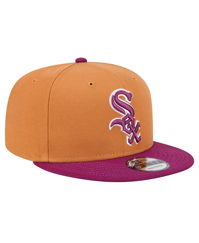 New Era Men's Brown, Purple Chicago White Sox Color Pack Two-Tone 9FIFTY Snapback Hat