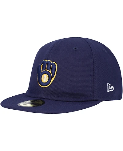 New Era Baby Boys and Girls Navy Milwaukee Brewers My First 59FIFTY Fitted Hat