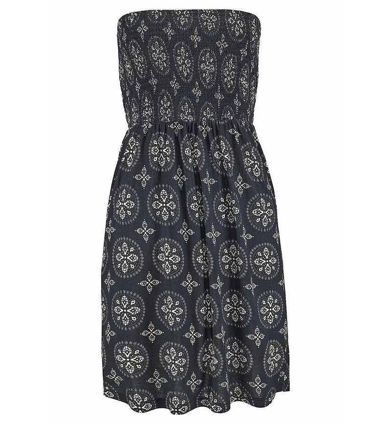 Lascana Women's Patterned Bandeau Dress