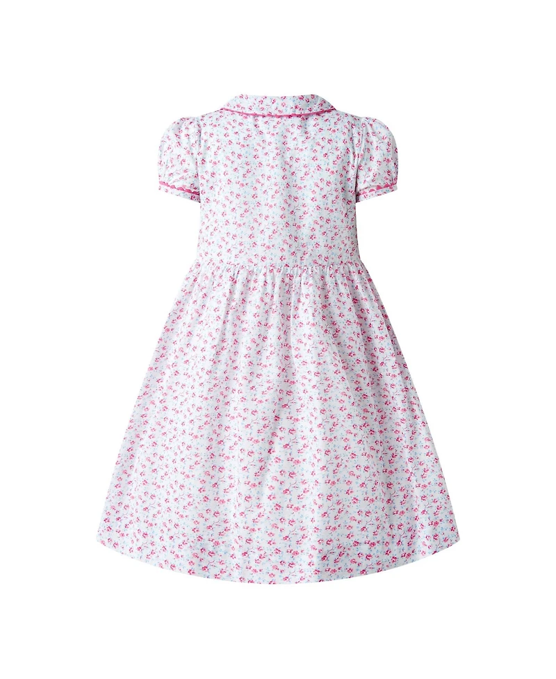 Rachel Riley Girls 2-10 Smocked Button-front Dress