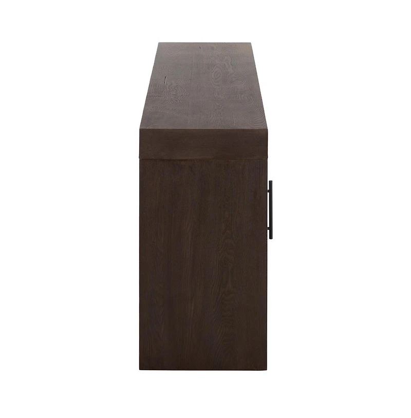 Augusta Home Senir 2 Cabinet Oak Tv Stand and Fireplace