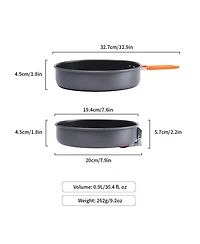 Piscifun 7.6 Inch Nonstick Camping Frying Pan Even Heating Durable Lightweight Portable Cookware