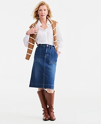 Style & Co Women's Denim Utility Skirt, Macy's Exclusive
