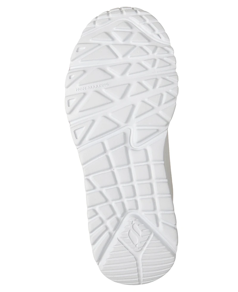 Skechers Little Girls J Goldcrown: Uno Lite - Flutter Hearts Lifestyle Sneakers from Finish Line