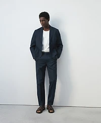 Mango Men's Slim-Fit Linen-Lyocell Blend Suit Blazer