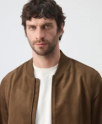 Mango Men's Suede-Effect Bomber Jacket