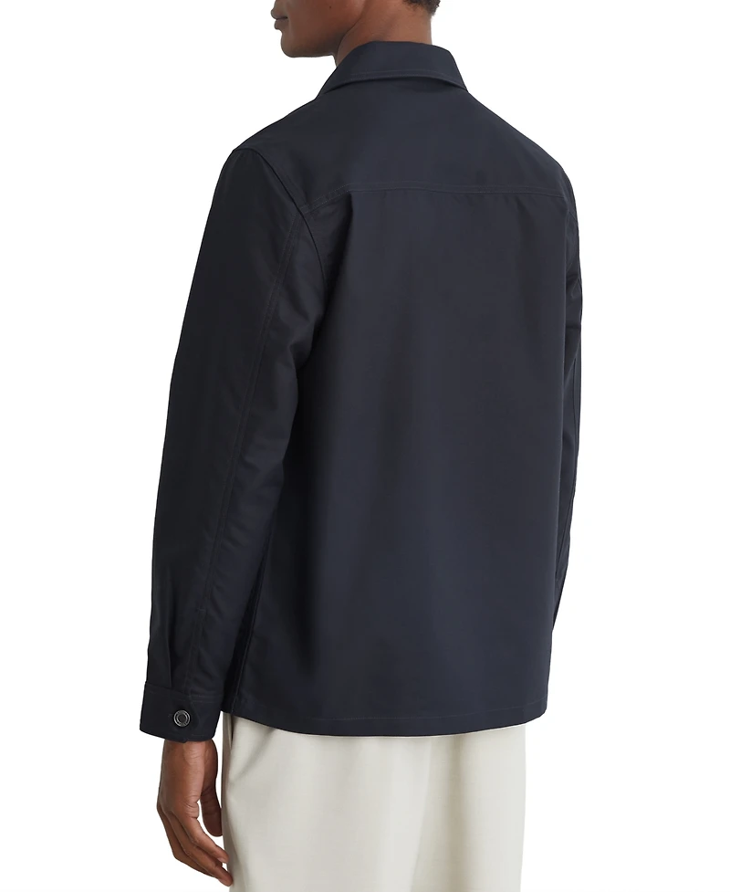 Reiss Men's Yorker Cotton-Twill Four-Pocket Overshirt