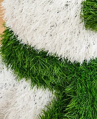 Nearly Natural 22" Ultraviolet Resistant Artificial Christmas Grass Garden Plush Topiary Snowman Indoor And Outdoor