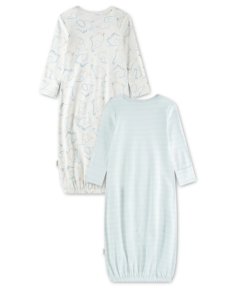 Huggies Baby Boys' Babywear Long-Sleeve Gowns, 2-Pack