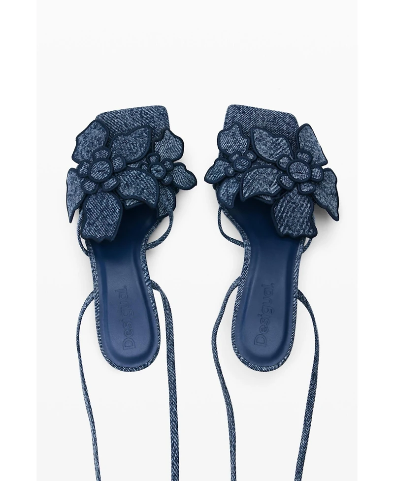 Desigual Women's Floral Applique Sandal
