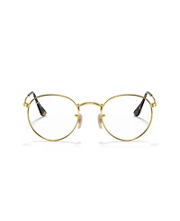 Ray-Ban Unisex Round Metal Optics Eyeglasses, RB3447V