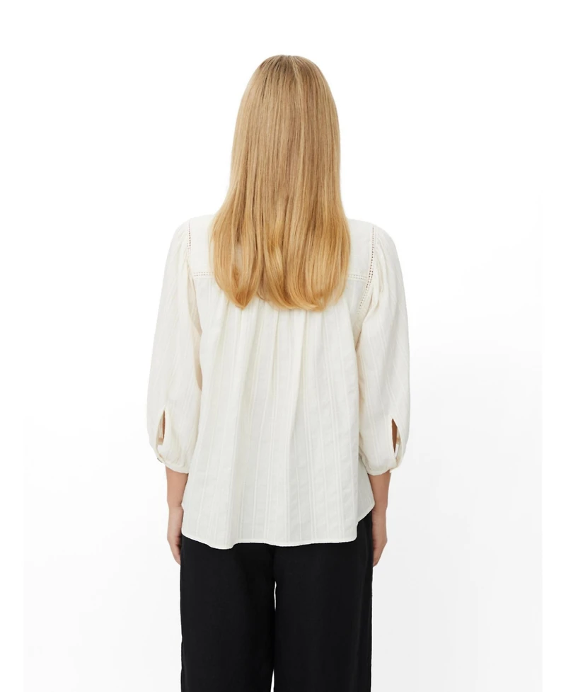 Masai Copenhagen Women's MaIthara Pintuck Detail 3/4 Sleeve Shirt