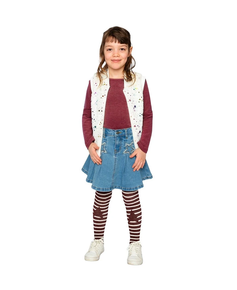 Deux par Toddler Girls (2T-5T) Faux Fur Sleeveless Vest