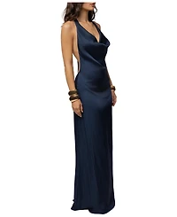 Jluxlabel Women's Last Dance Open-Back Halter Maxi Dress