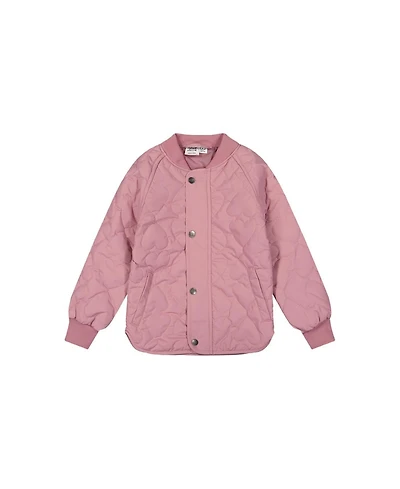 Deux par Little and Big Girl 6-14 Quilted Raglan Sleeve Jacket Mauve