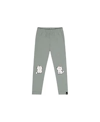 Deux par Deux Baby Girls (12m-24m)Cotton Leggings Sage