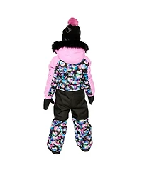 Deux par Toddler Girls ( 2T To 5T ) One Piece Play Snowsuit Heart Print