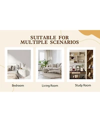 Streamdale Furniture 2-Piece Modular Cube Tv Stand and Media Console 55.1'' x 11.8'' x 17.1