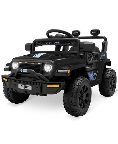 homfan 12V Ride On Truck with Remote Control and Led Headlights, Ages 3-5