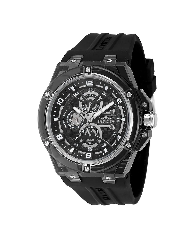 Invicta Men's 48803 Invicta Racing Saphirex Quartz Chronograph Black Dial Watch