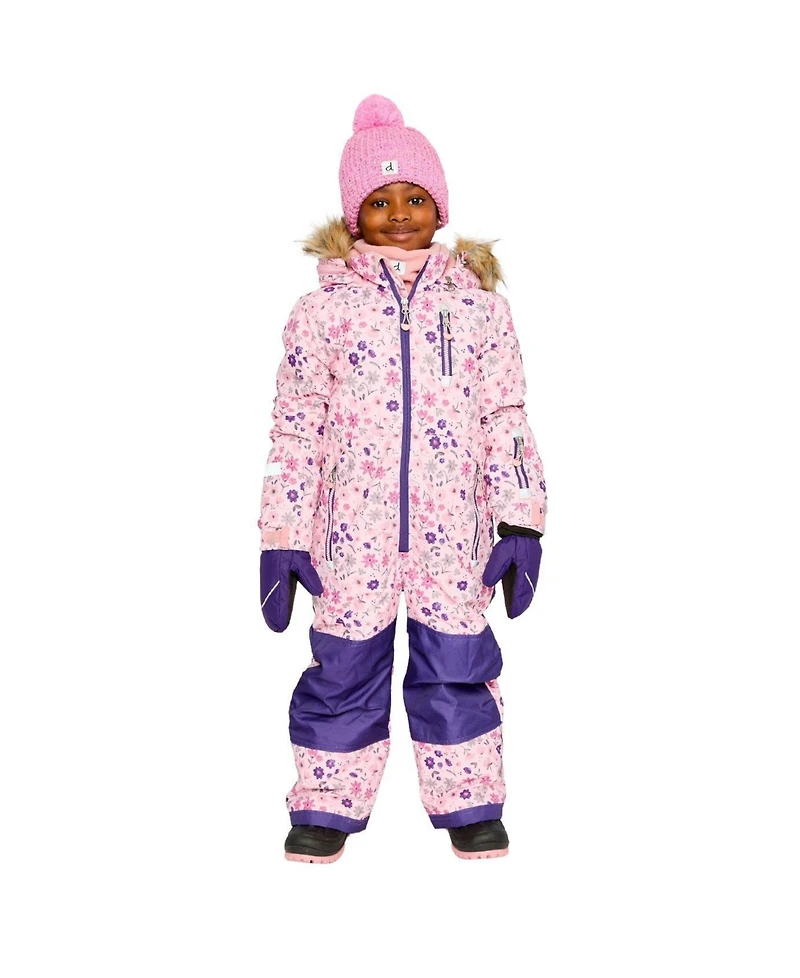 Deux par Little and Big Girl (6-14) One Piece Play Snowsuit Mini Flower Print