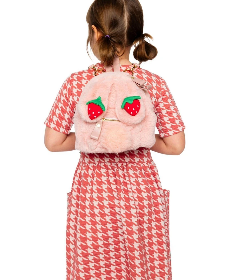 Deux par Deux Little and Big Girl Bunny Bag Pale Dusty Pink