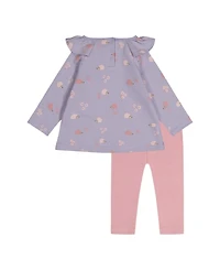 Deux par Baby Girl ( 3M to 24 M ) Cotton Tunic and Legging Set Hedgehog Print