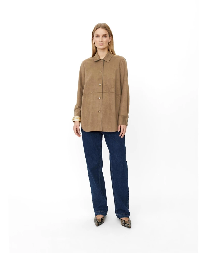 Masai Copenhagen Women's MaIvethra Faux Suede Shirt