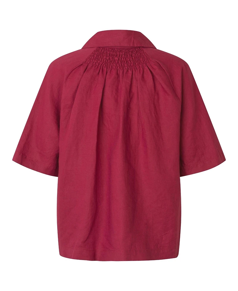 Masai Copenhagen Women's Mairyssa Smock Back Linen Shirt