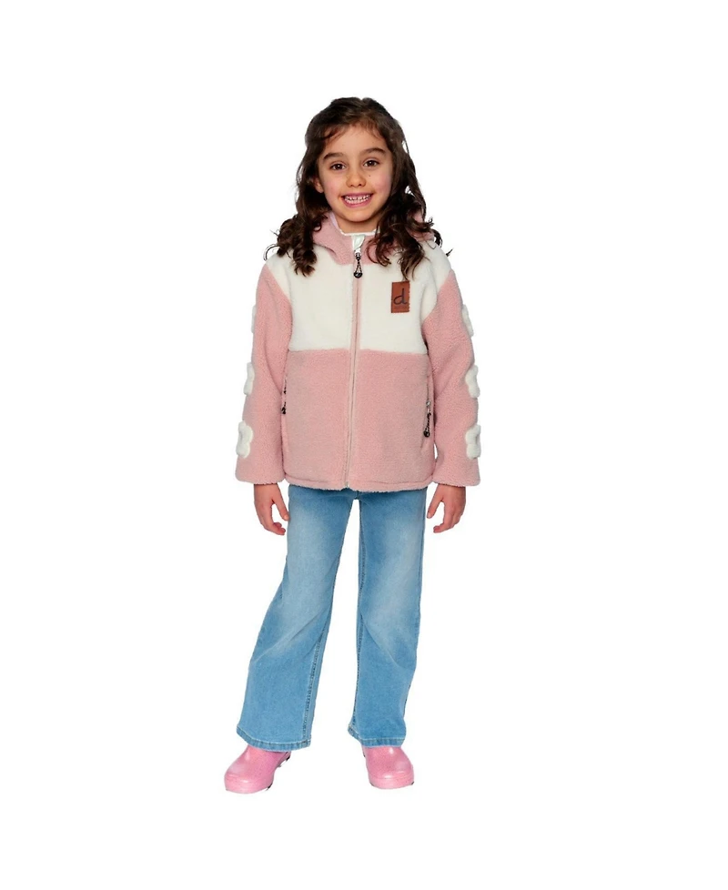 Deux par Deux Toddler Girl (2T-5T) Reversible Mid-Season Jacket