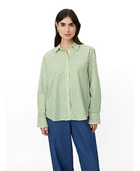 Masai Copenhagen Women's Mairyelle Striped Long-Sleeve Button-Down Shirt