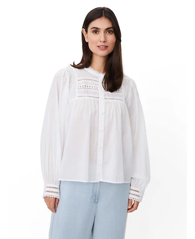 Masai Copenhagen Women's Maizoria Mandarin Collar Blouse
