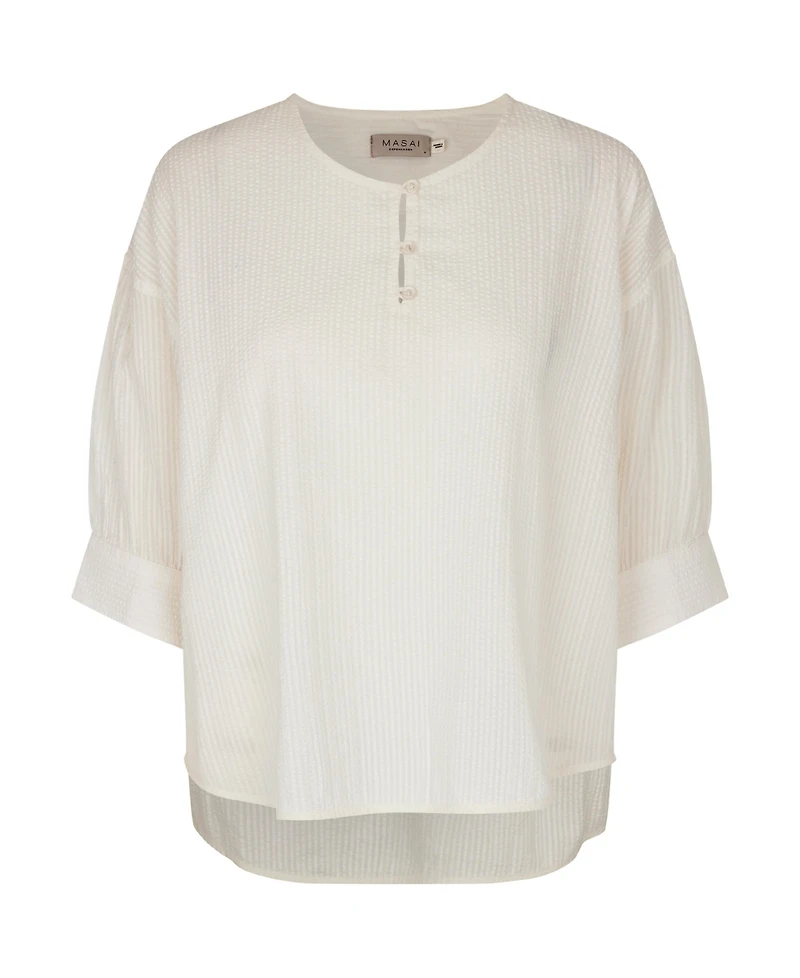 Masai Copenhagen Women's Madyrentha Round Neck Oversized Blouse
