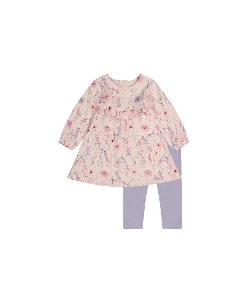 Deux par Baby Girls (3M - 24M) Cotton Dress and Legging Set