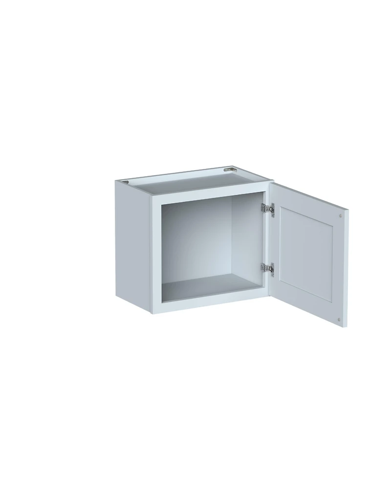 Boyel Living 21" Wide Dove Short Wall Cabinet with Full Overlay Hdf Door for Custom Kitchen or Bathroom