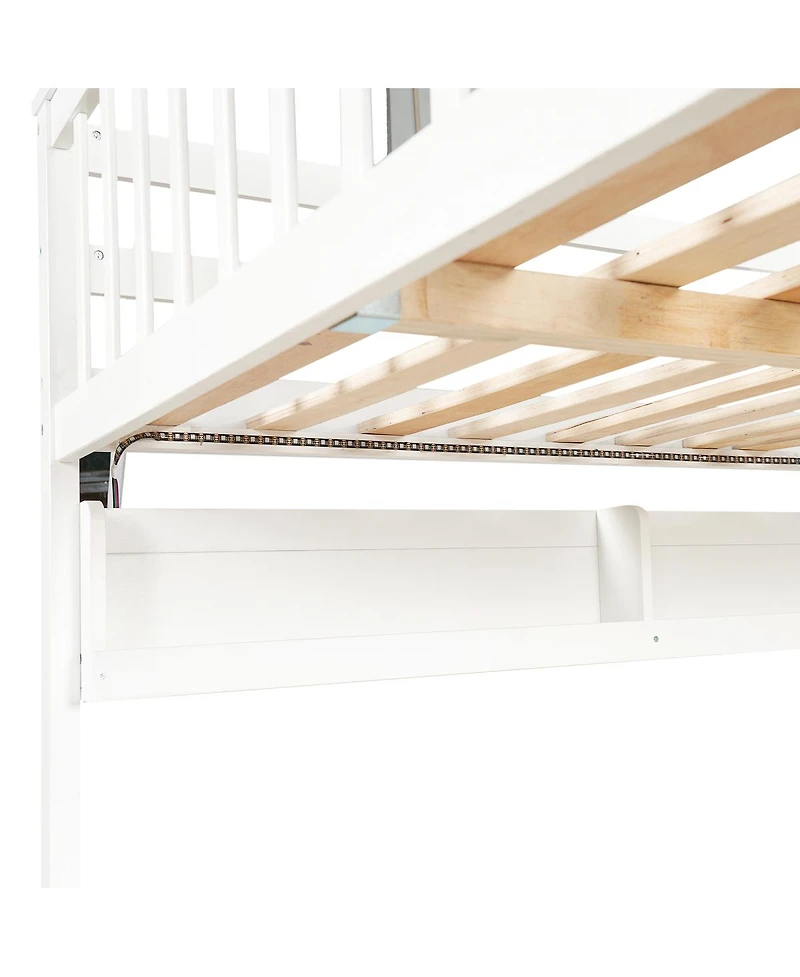 Streamdale Furniture Bunk Bed Storage, Stairs, Trundle, Led