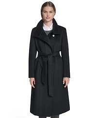 Cole Haan Women's Asymmetric Belted Wool Coat