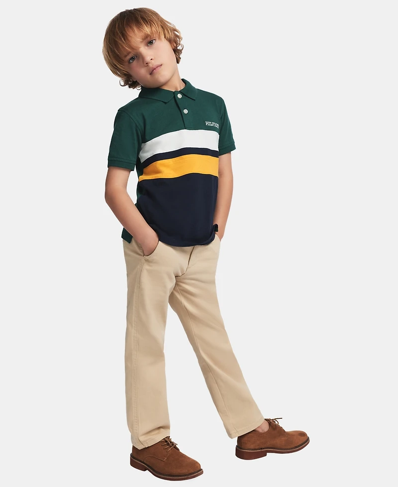 Tommy Hilfiger Toddler and Little Boys Flat-Front Stretch Chino Pants