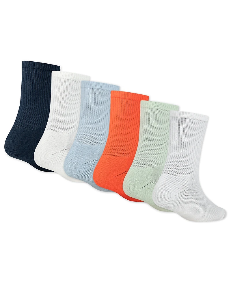 Jordan Boys' 7-11 Everyday Crew Socks, 6-Pack