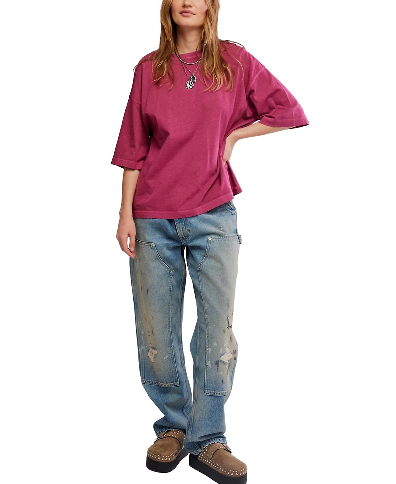 Free People Women's Perfect Oversized Crewneck T-Shirt