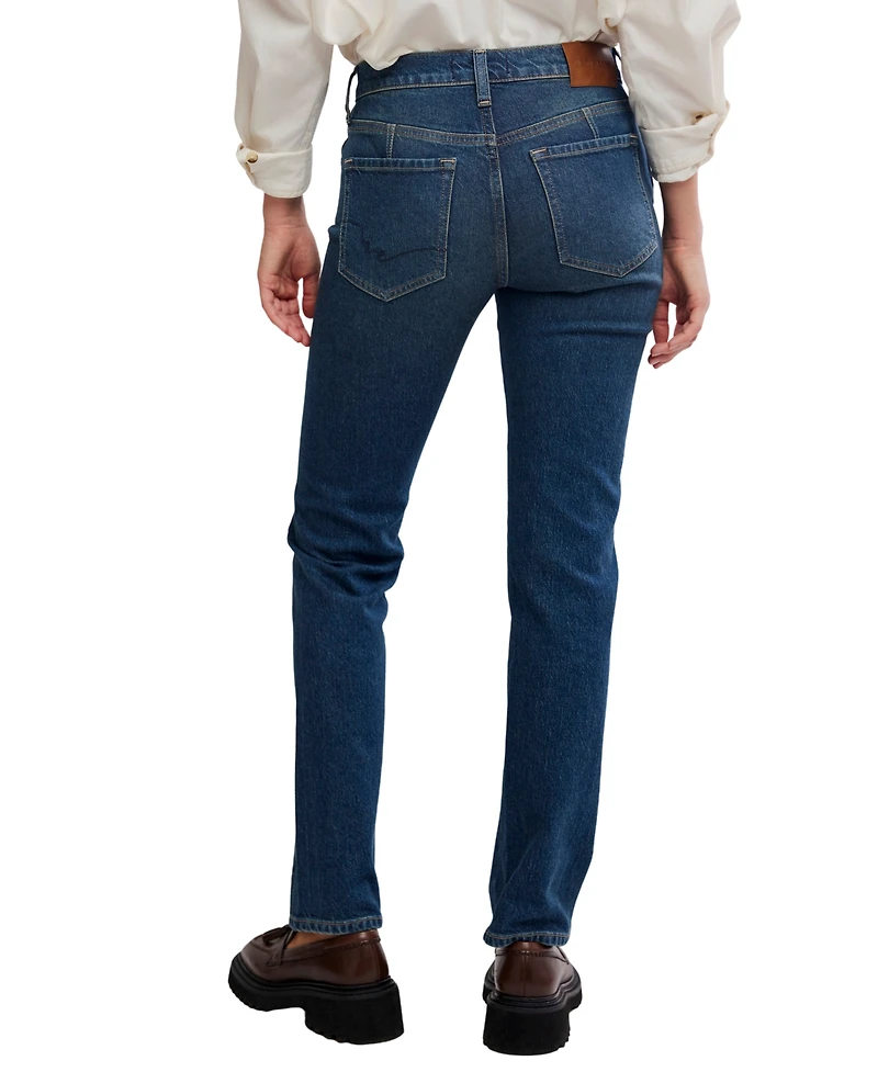 Free People Women's High-Rise Tapered Jeans