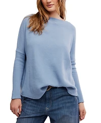 Free People Women's Latte Blues Thermal Long Sleeve Top